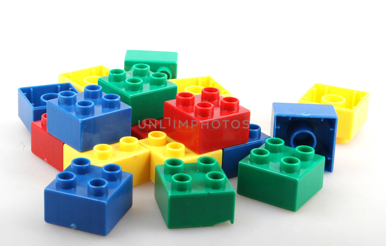 Building Blocks Isolated On White