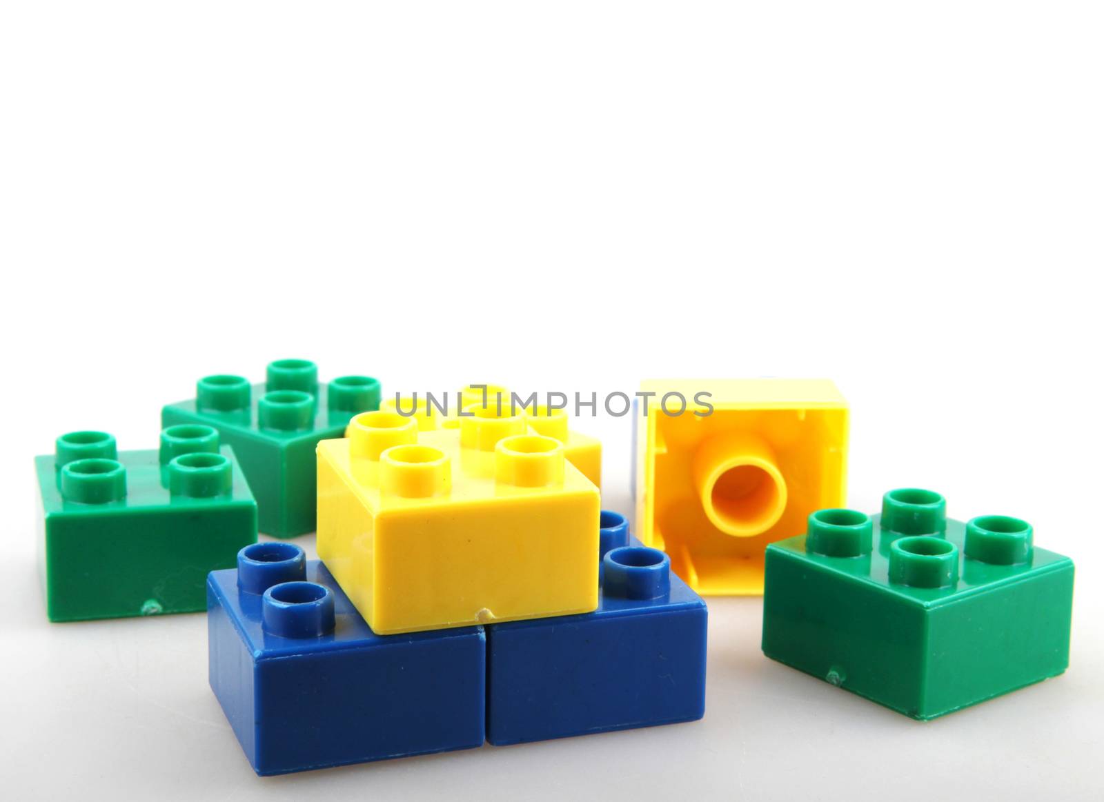 Building Blocks Isolated On White