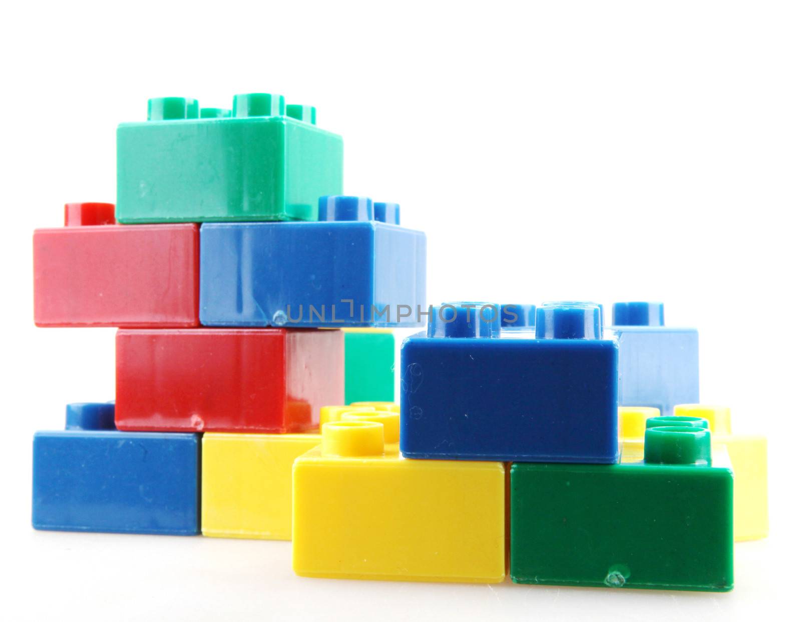 Building Blocks Isolated On White