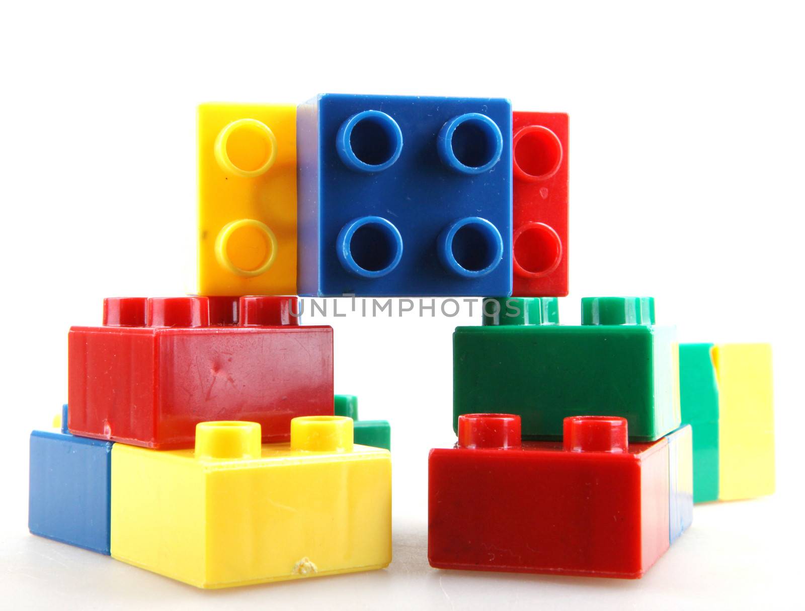 Building Blocks Isolated On White