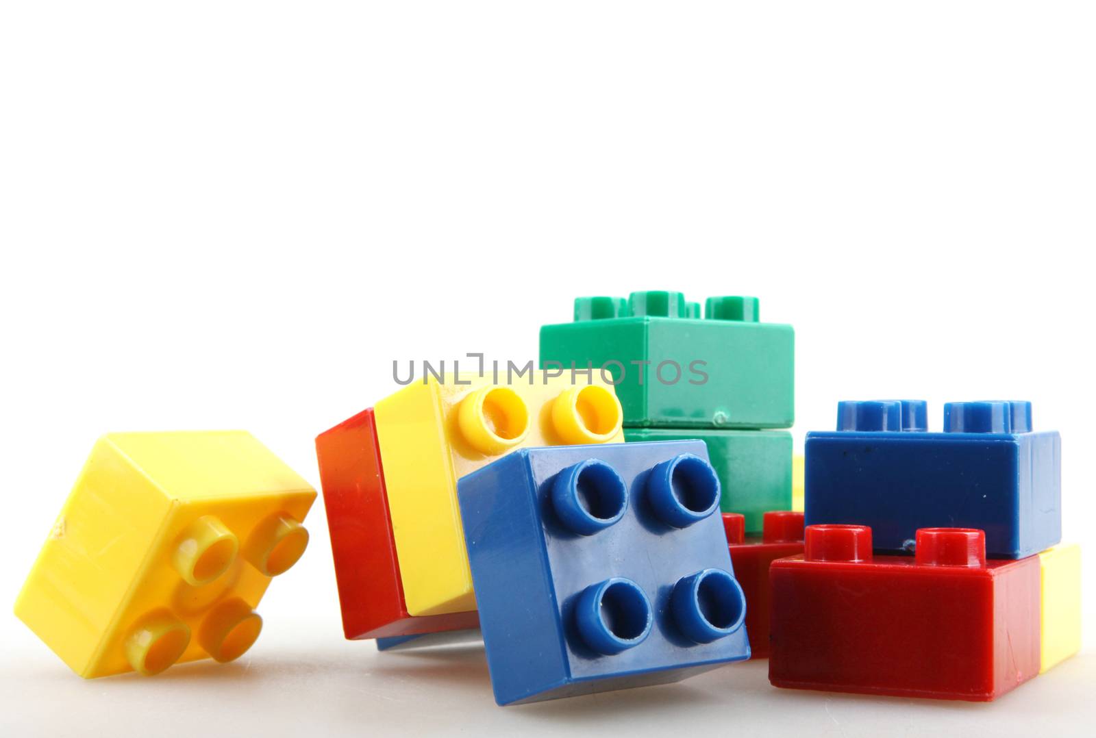 Building Blocks Isolated On White