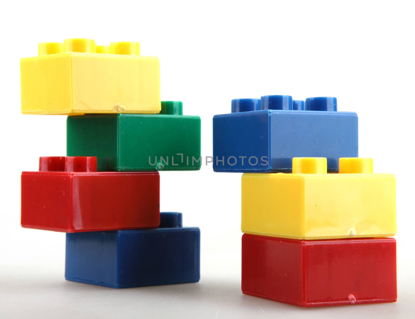 Building Blocks Isolated On White