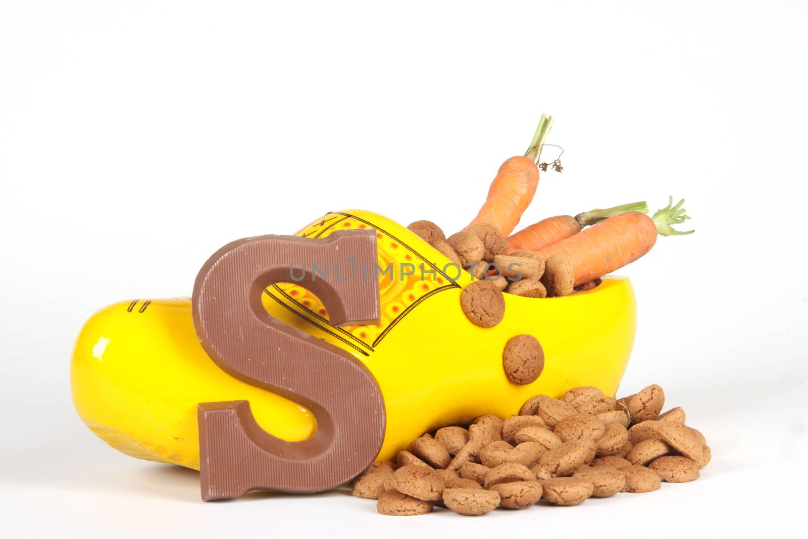 Celebrants of the Sinterklaas celebration are given their initials made out of chocolate.