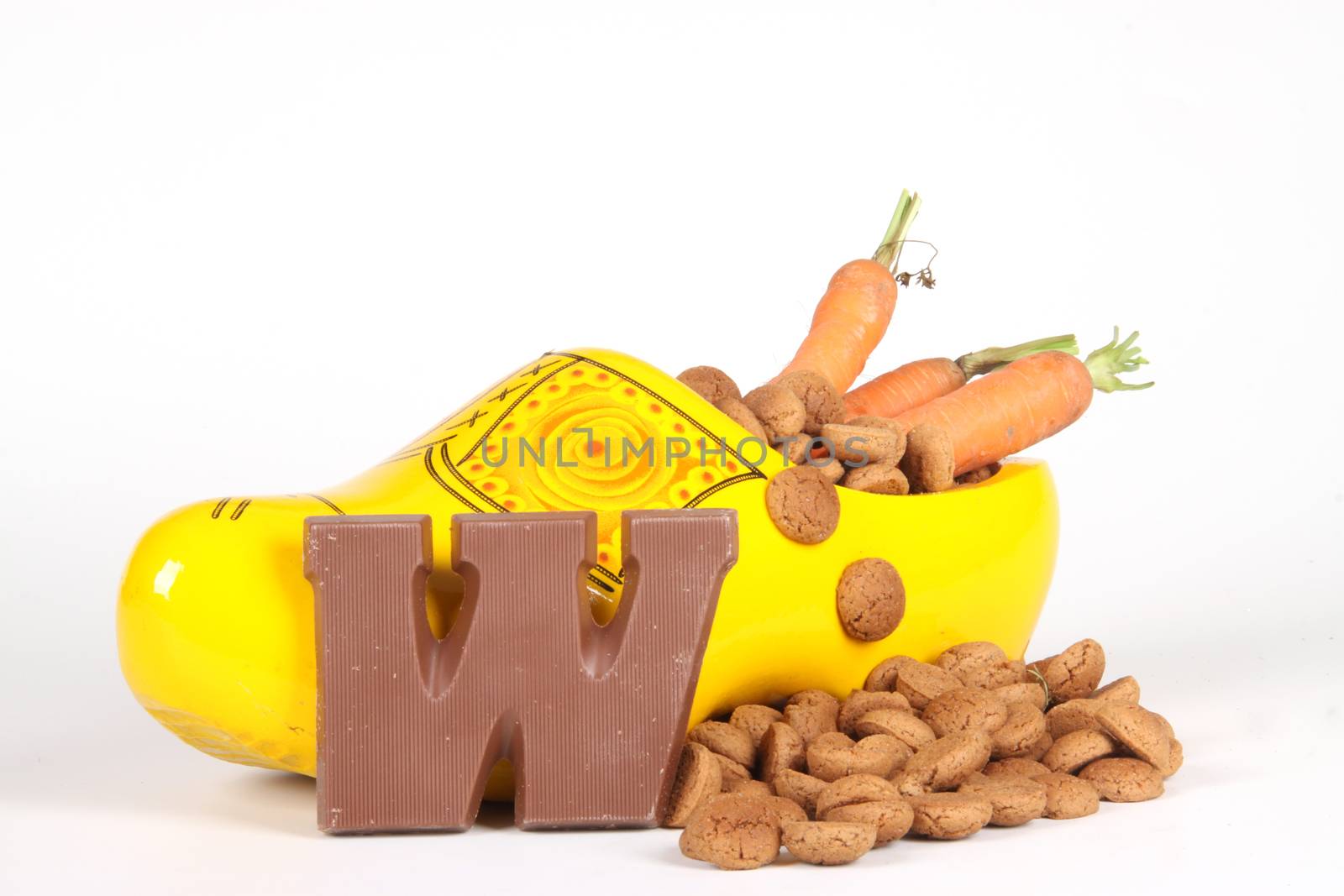 Celebrants of the Sinterklaas celebration are given their initials made out of chocolate.