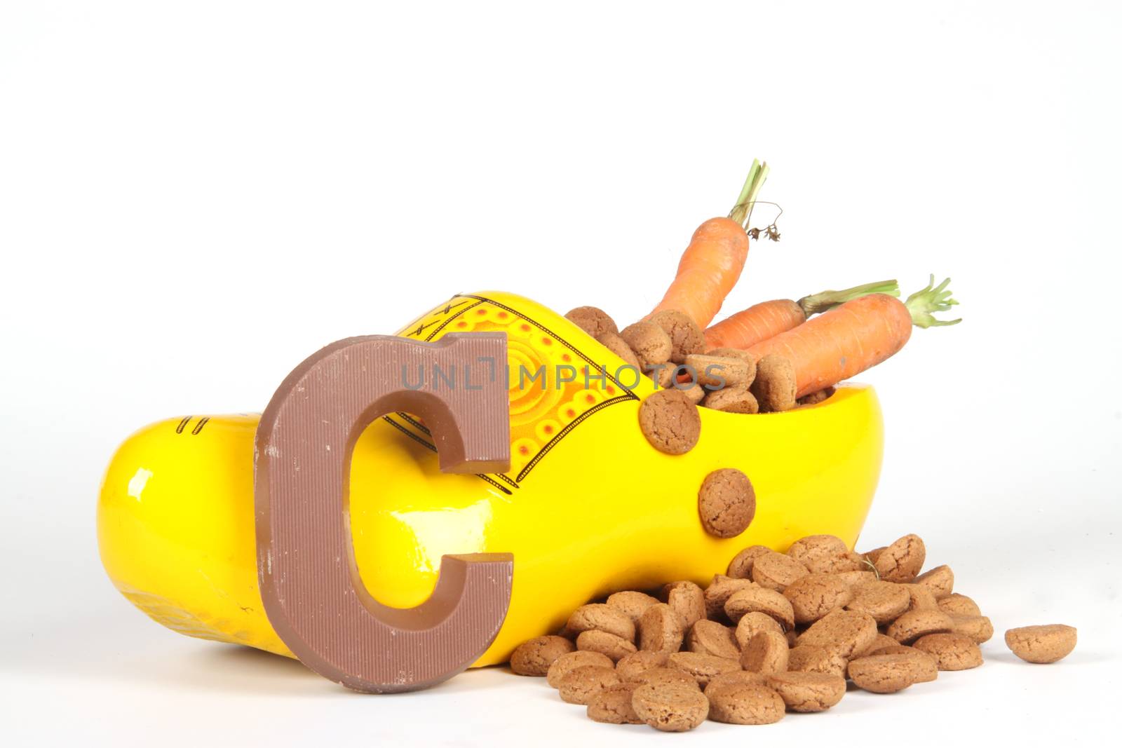 Celebrants of the Sinterklaas celebration are given their initials made out of chocolate.