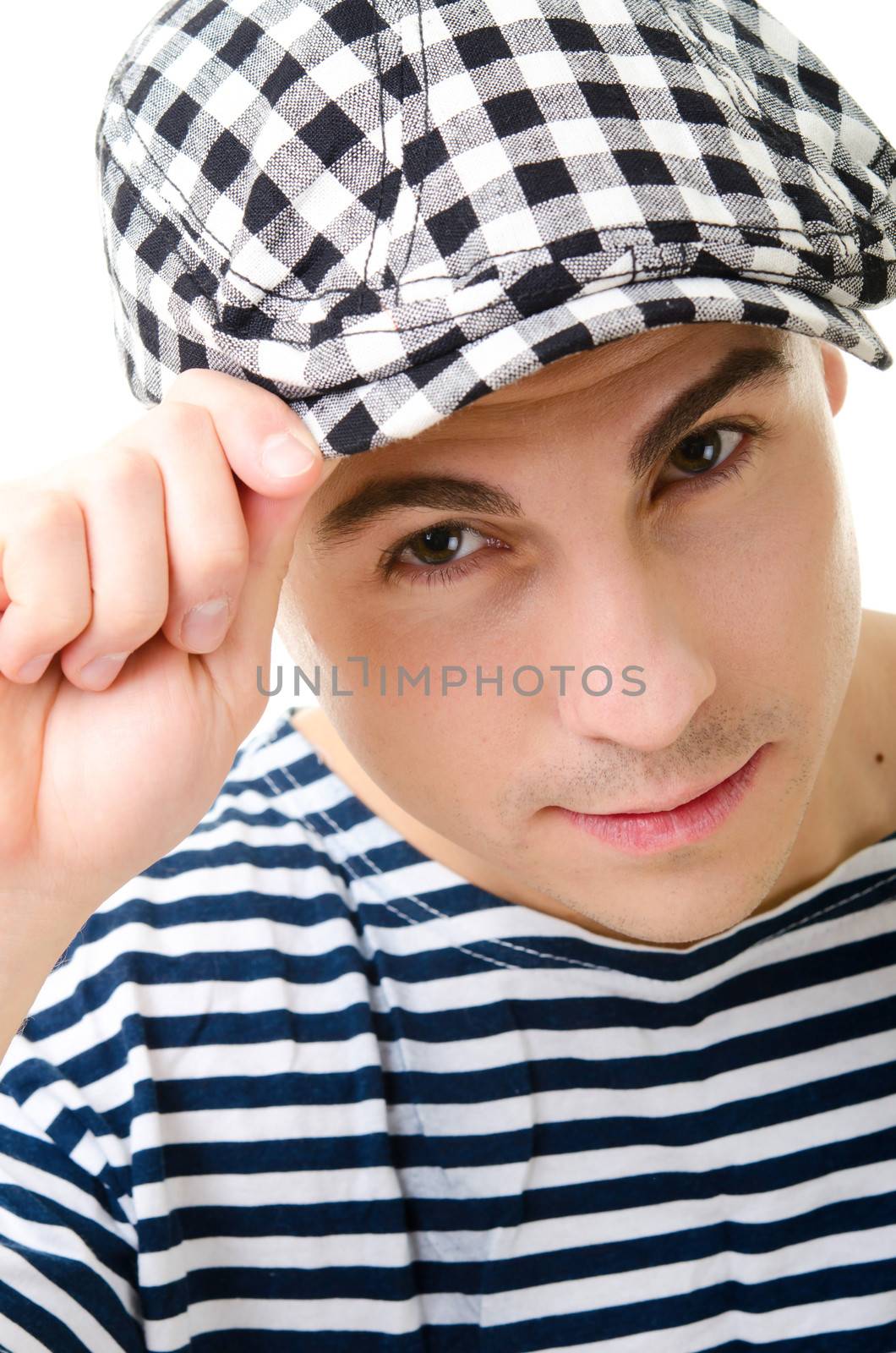 Handsome stylish young man portrait by iryna_rasko