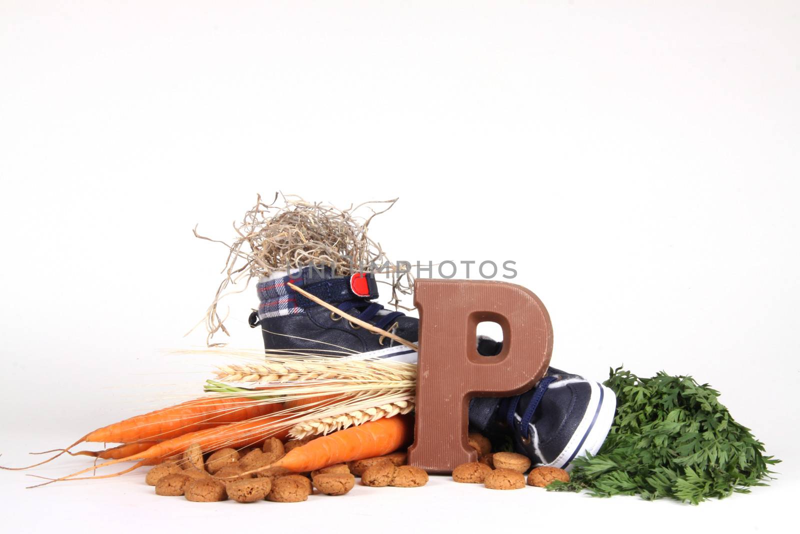 Celebrants of the Sinterklaas celebration are given their initials made out of chocolate.
