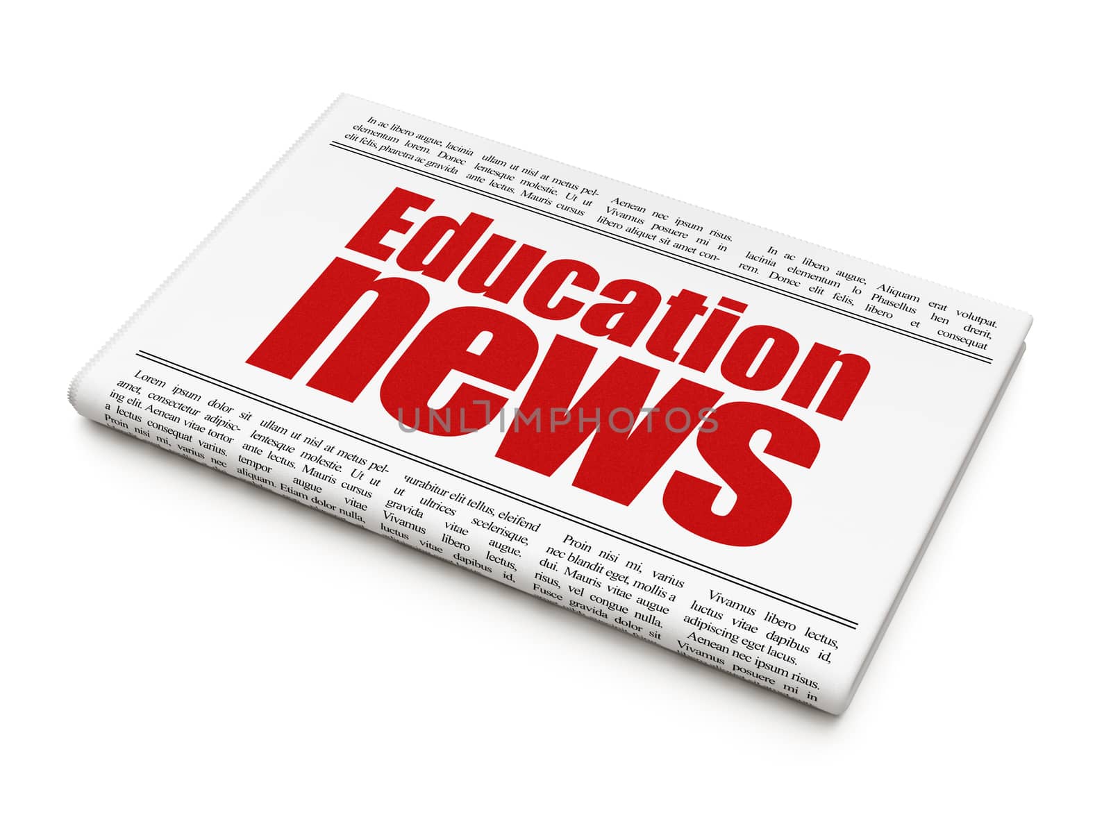News news concept: newspaper headline Education News by maxkabakov