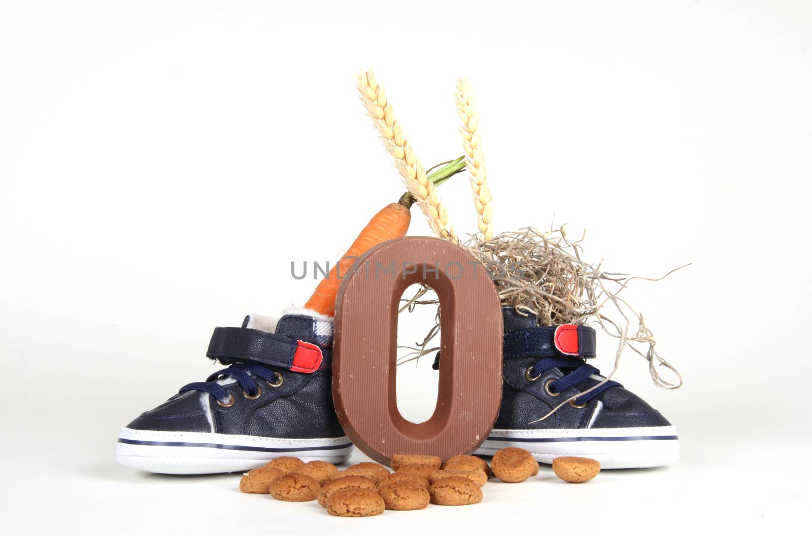 Celebrants of the Sinterklaas celebration are given their initials made out of chocolate.