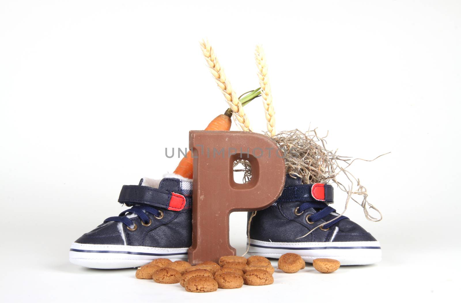 Celebrants of the Sinterklaas celebration are given their initials made out of chocolate.