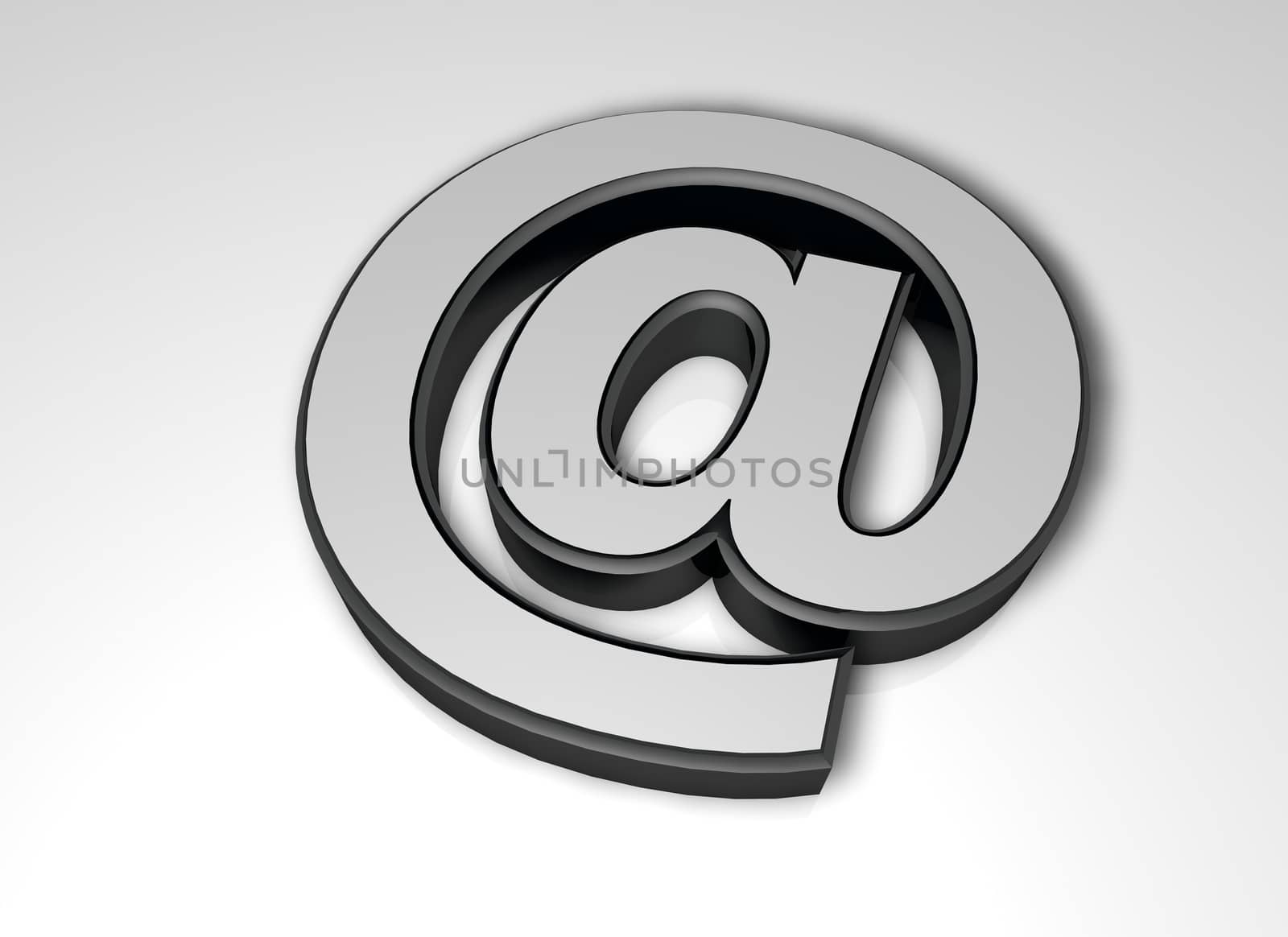 E mail concept on white background by xizang