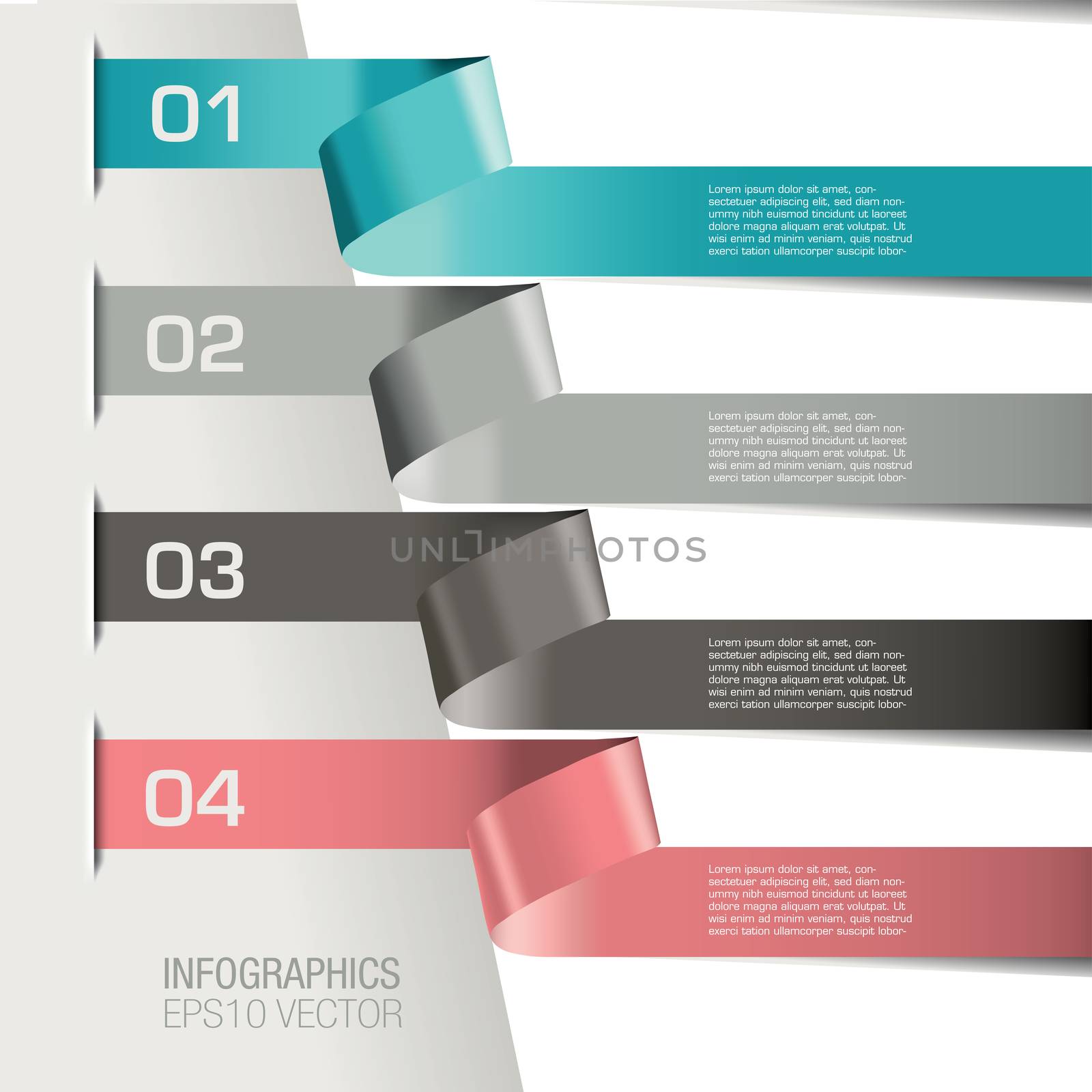 Modern Infographic Banners background vector illustration by mike301