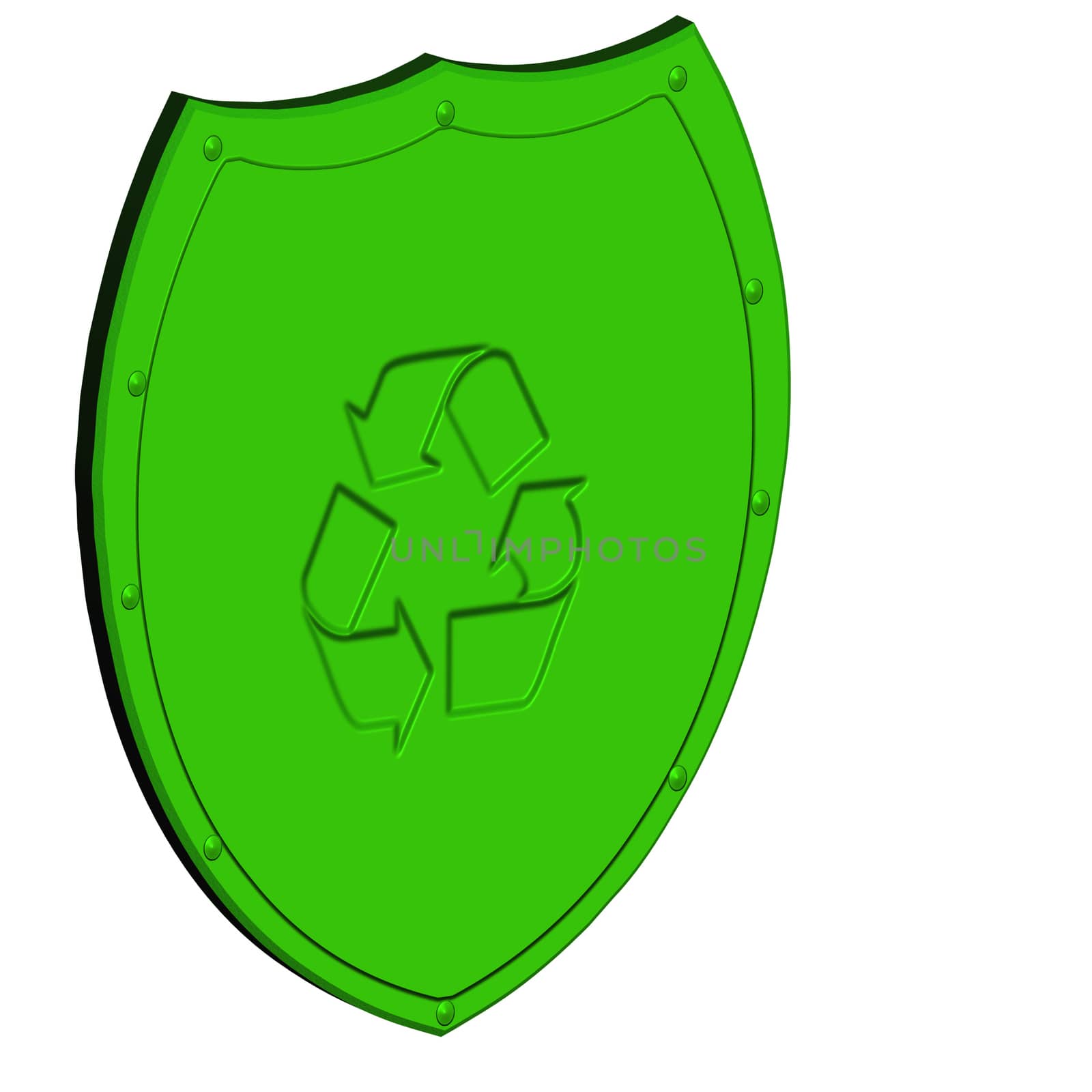 Image of a shield, as protection concept.