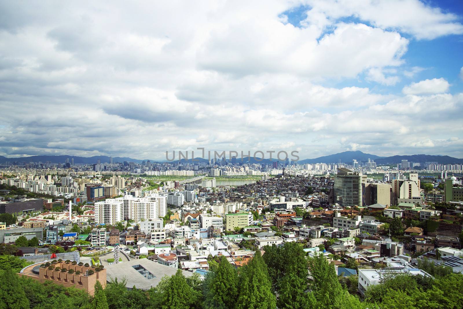 view of central seoul in south korea by jackmalipan