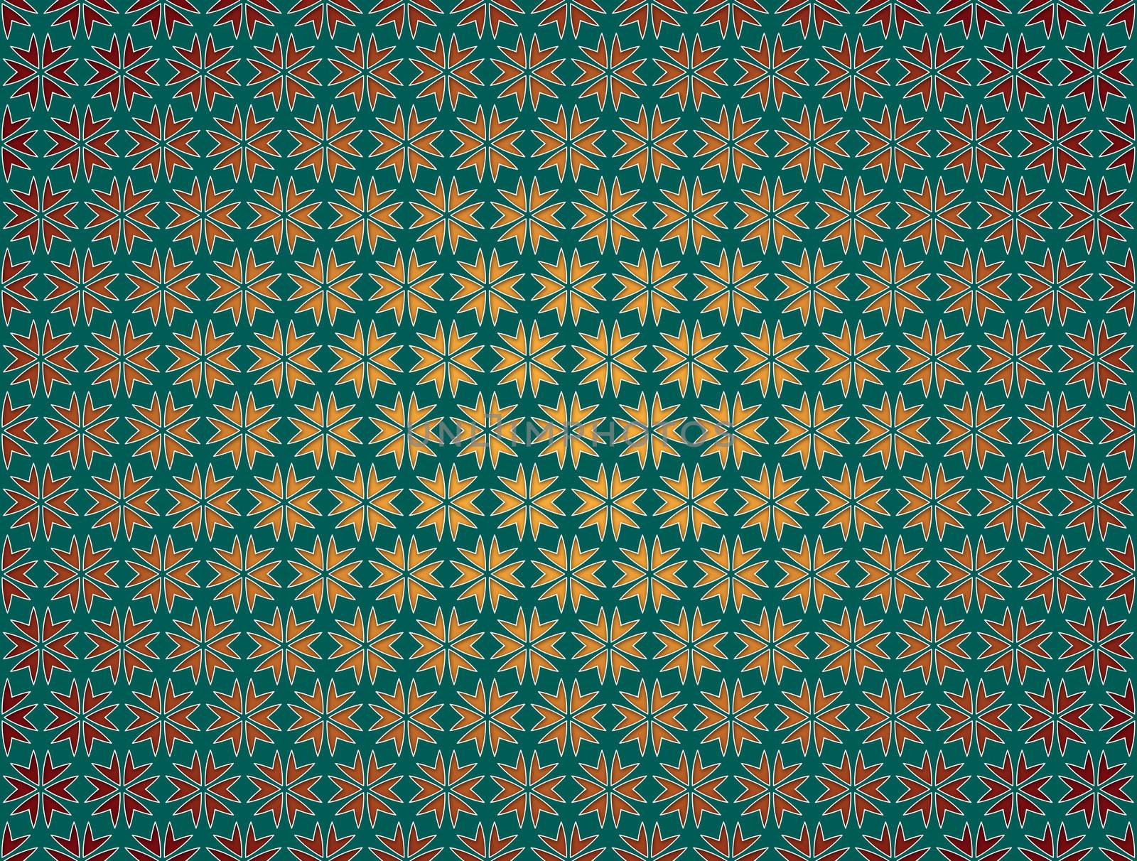 background or texture red Christmas paper star green