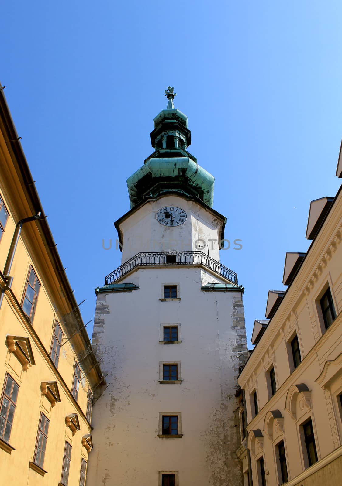 Michal Tower (Michalska Brana), Bratislava, Historic City Gate. Slovak Republic. 