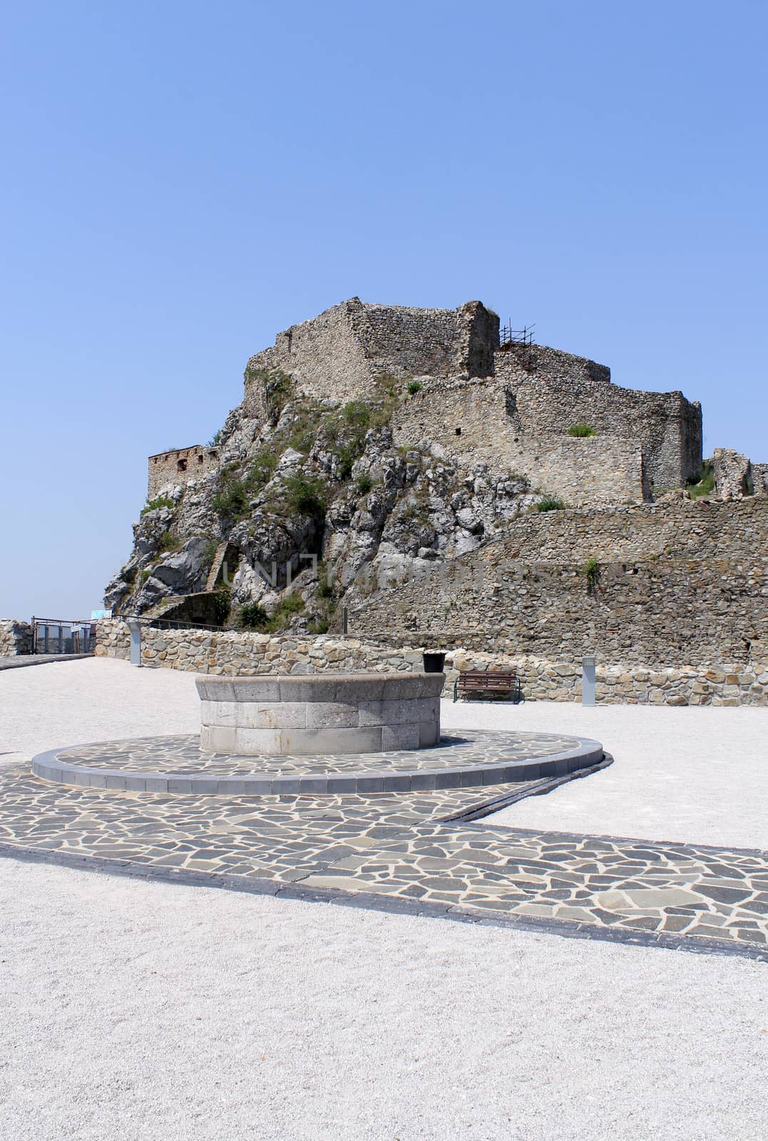 Devin castle (near Bratislava at the border with Austria). Slavac Republic