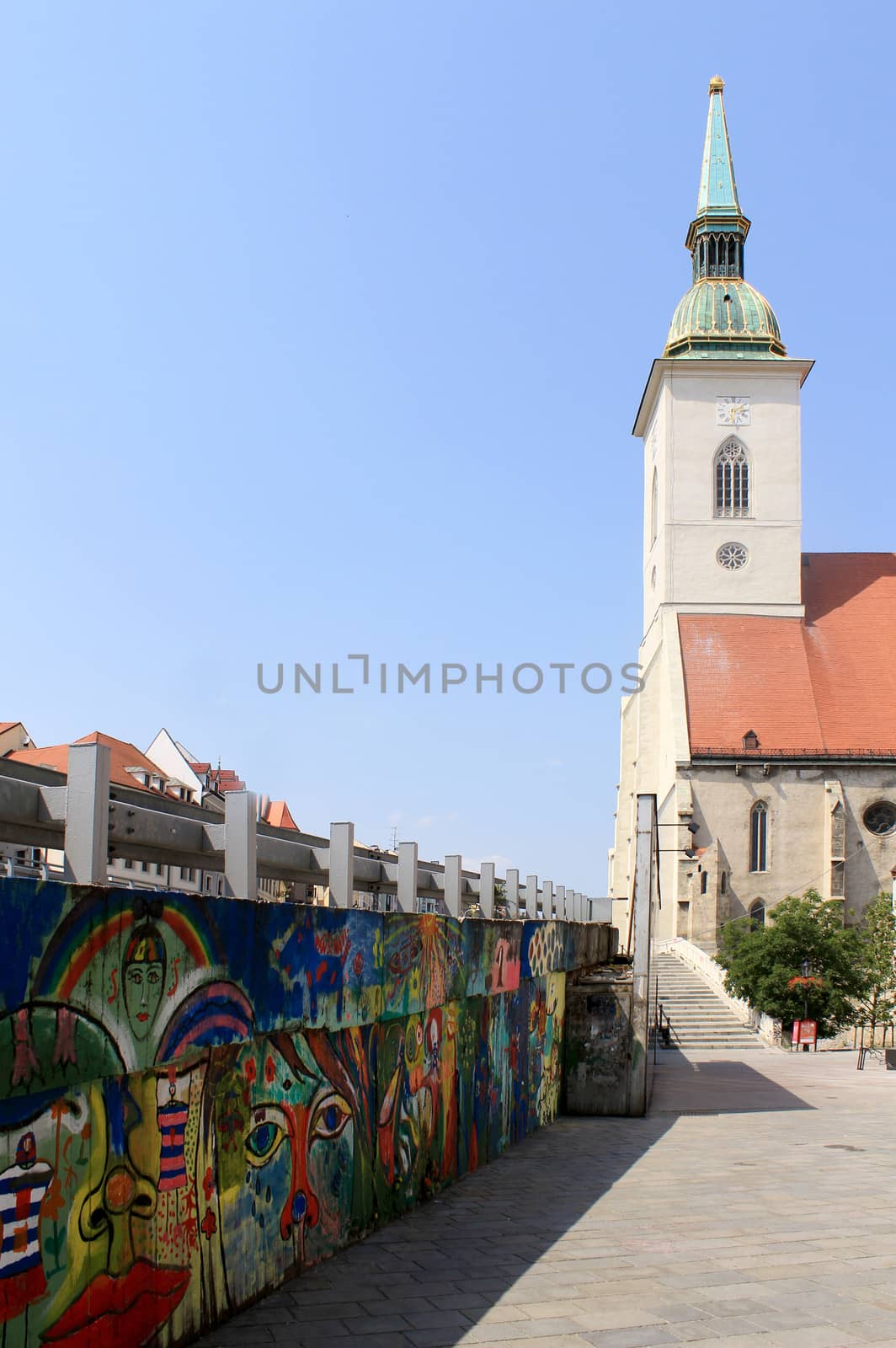 Michal Tower (Michalska Brana), Bratislava, Historic City Gate. Slovak Republic. 