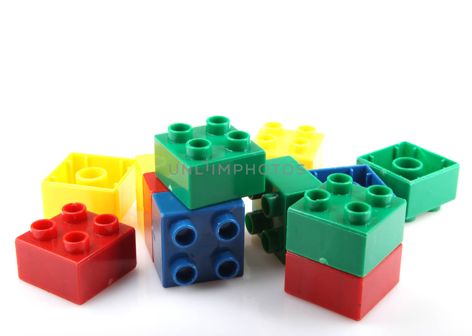 Building Blocks Isolated On White