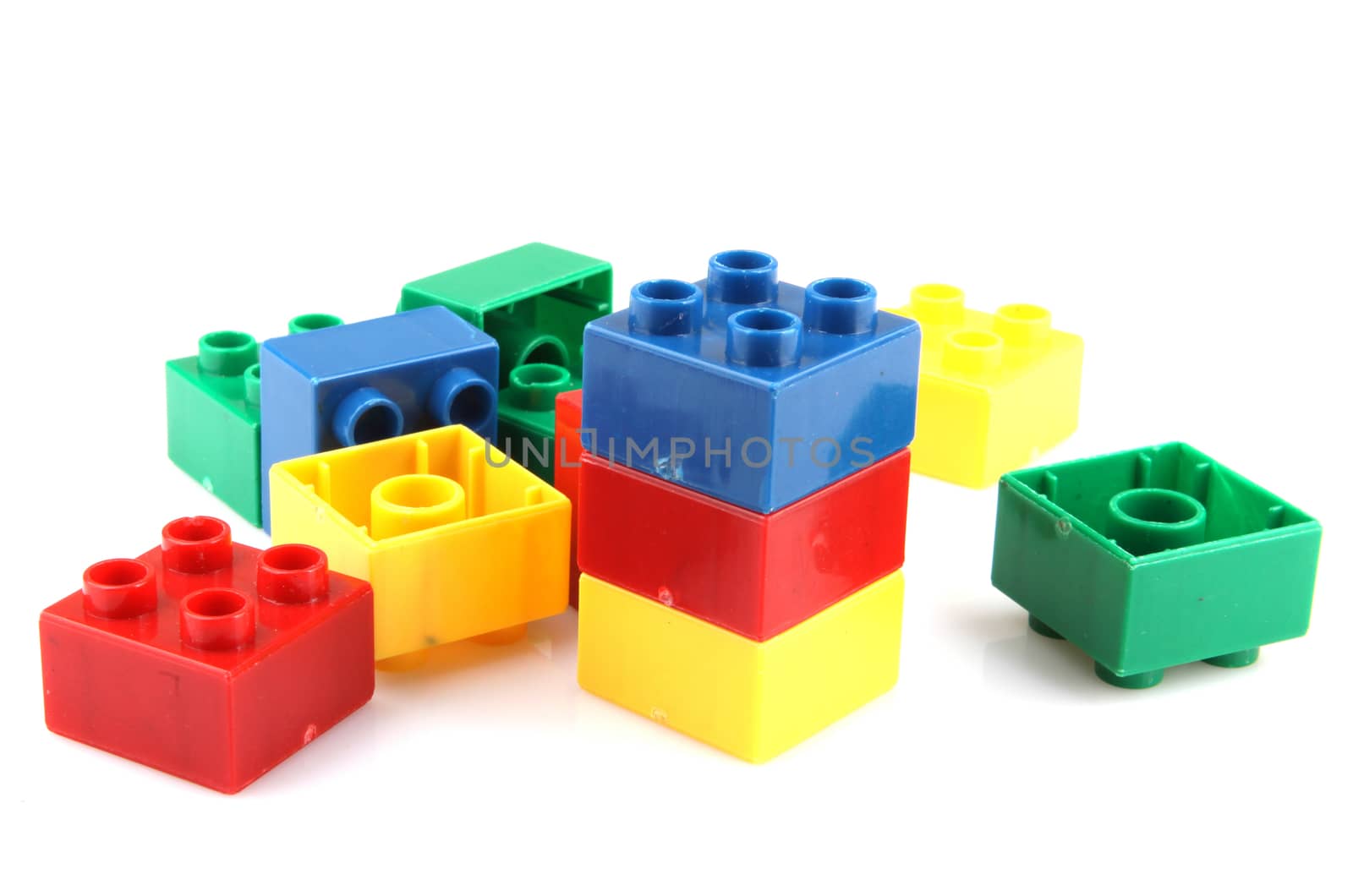 Building Blocks Isolated On White
