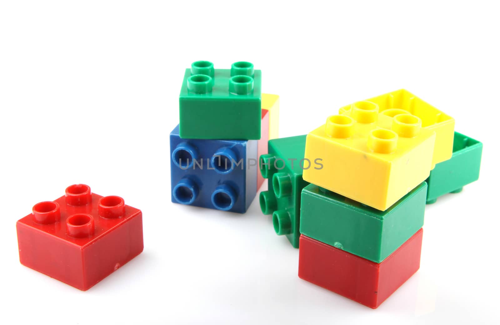 Building Blocks Isolated On White