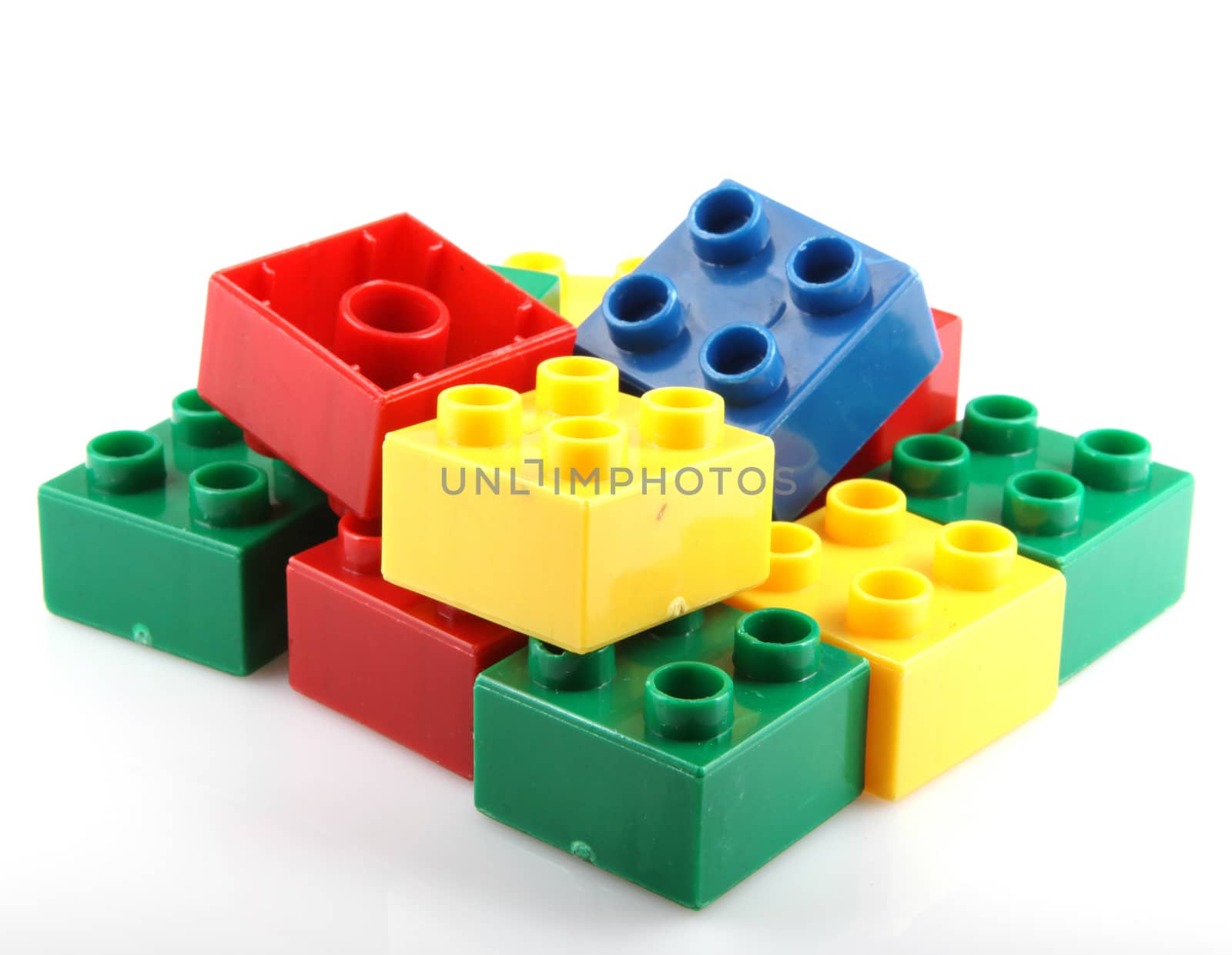 Building Blocks Isolated On White