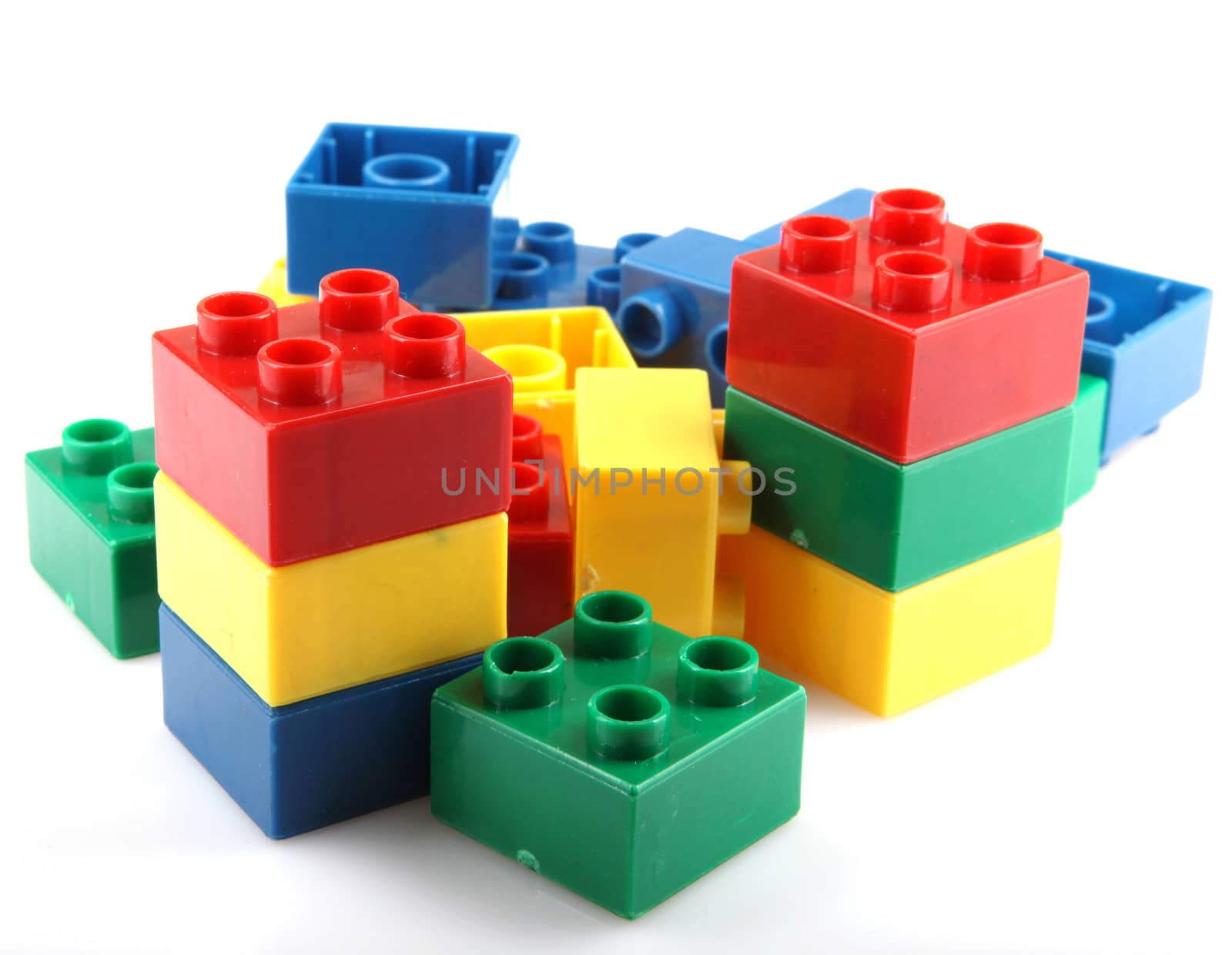 Building Blocks Isolated On White