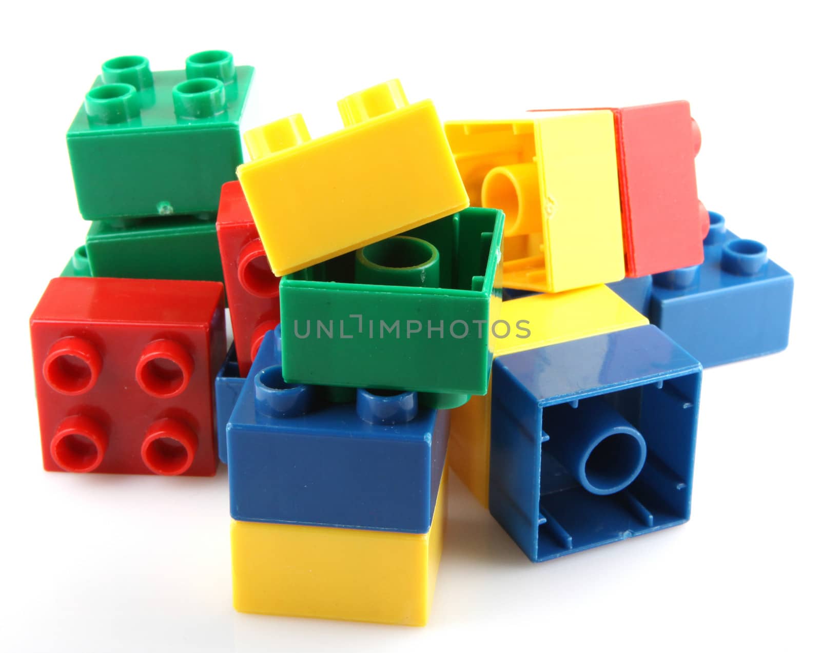Building Blocks Isolated On White