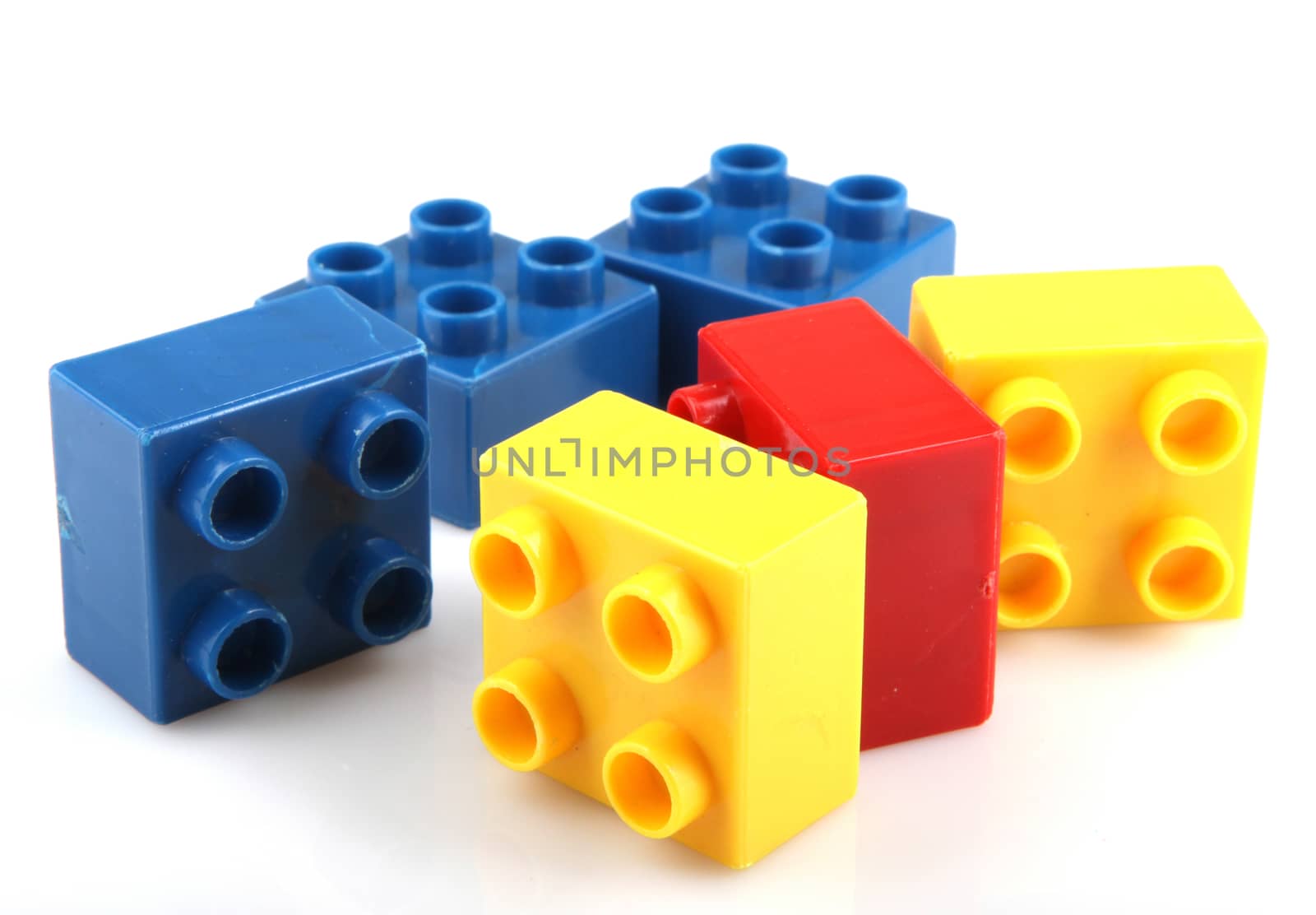 Building Blocks Isolated On White