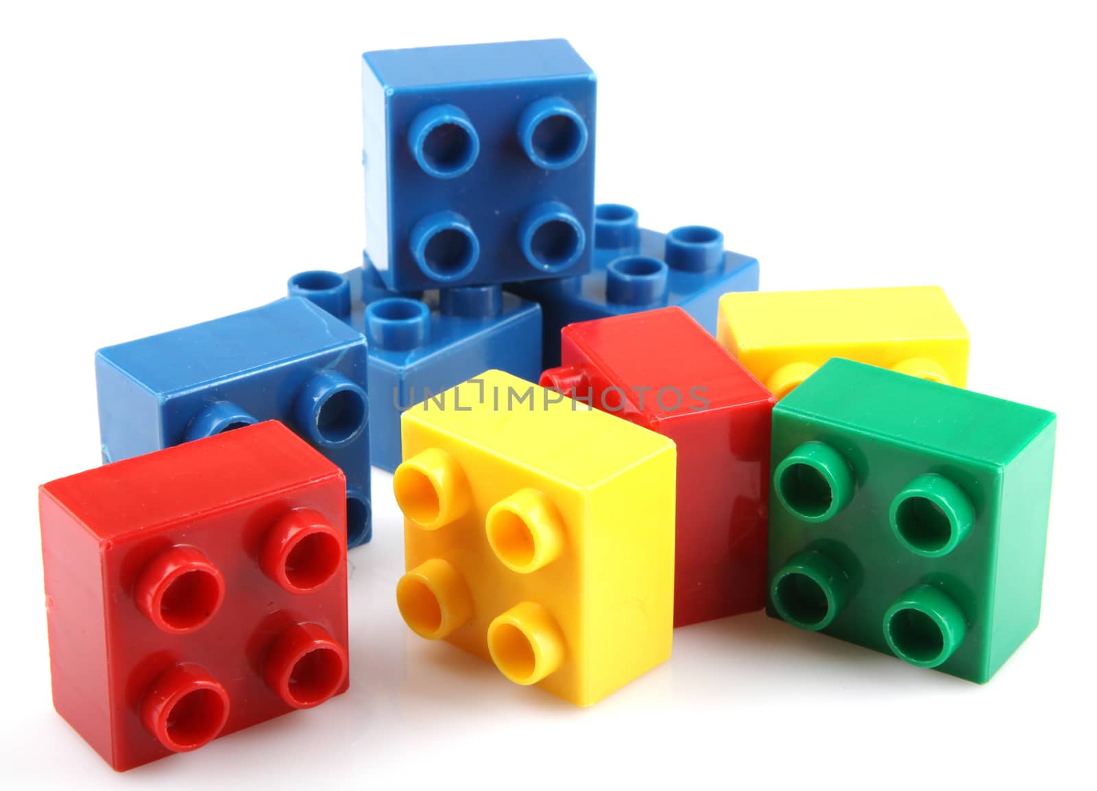 Building Blocks Isolated On White