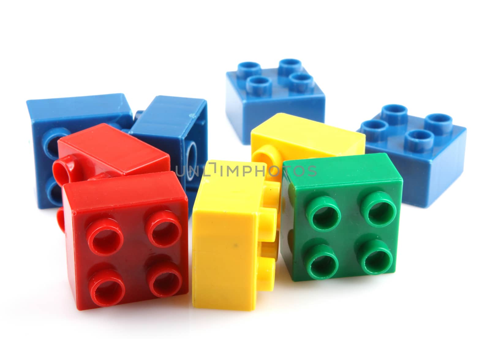 Building Blocks Isolated On White