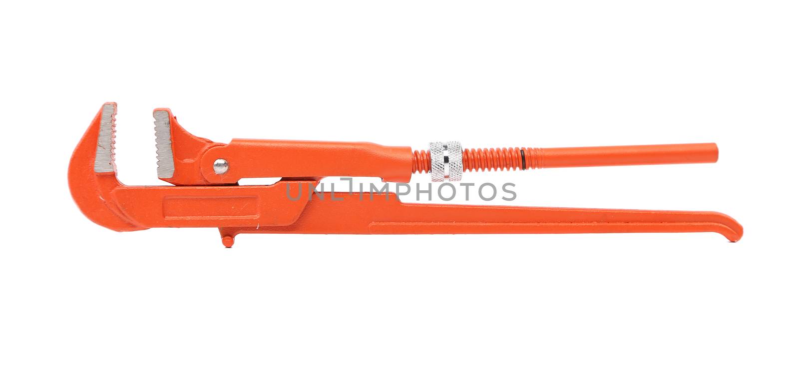 Red pipe wrench by indigolotos