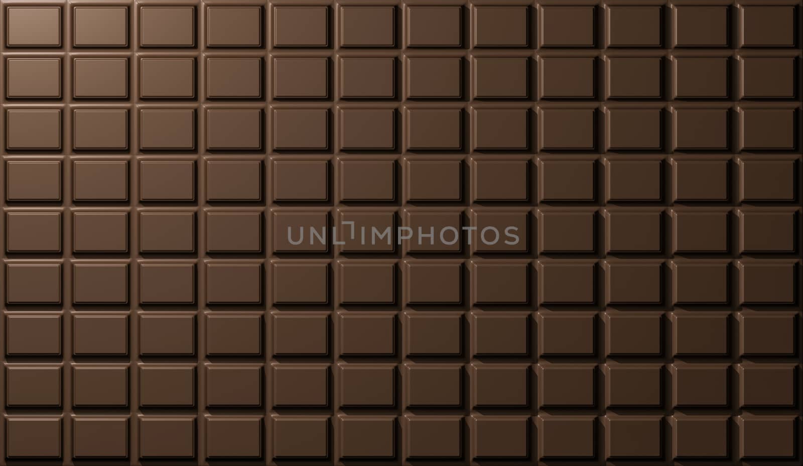 chocolate bar, rectangles, texture. 3d render