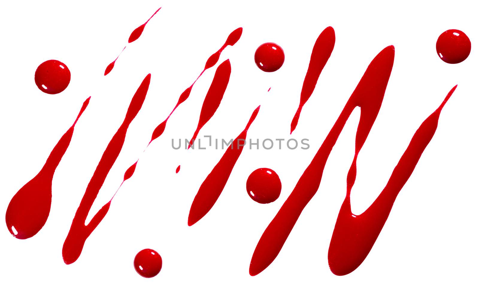 Blood, red paint strokes and drops isolated. Clipping paths by only4denn