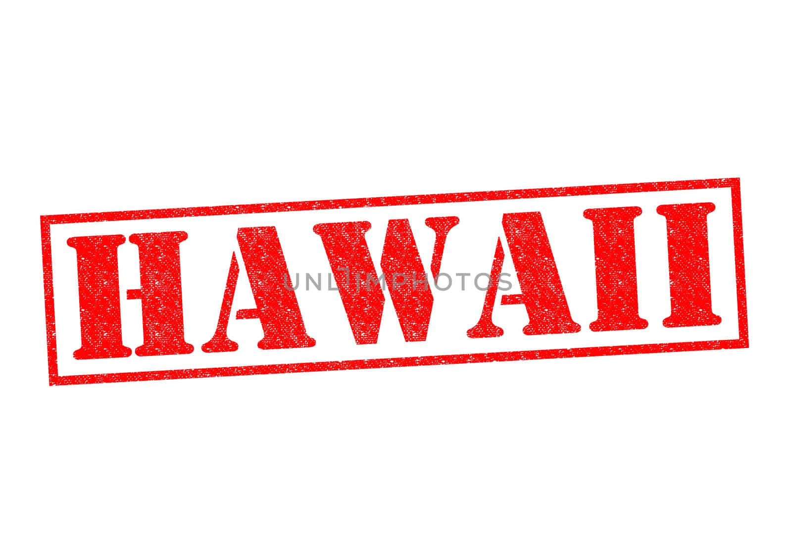 HAWAII Rubber Stamp over a white background.