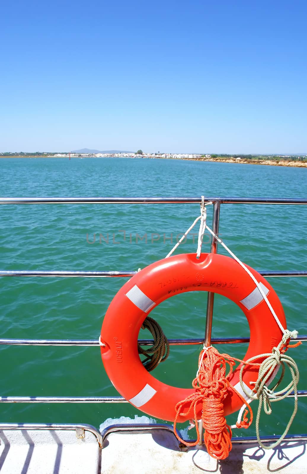 View of Ria Formosa, natural conservation region in Algarve, Portugal. 