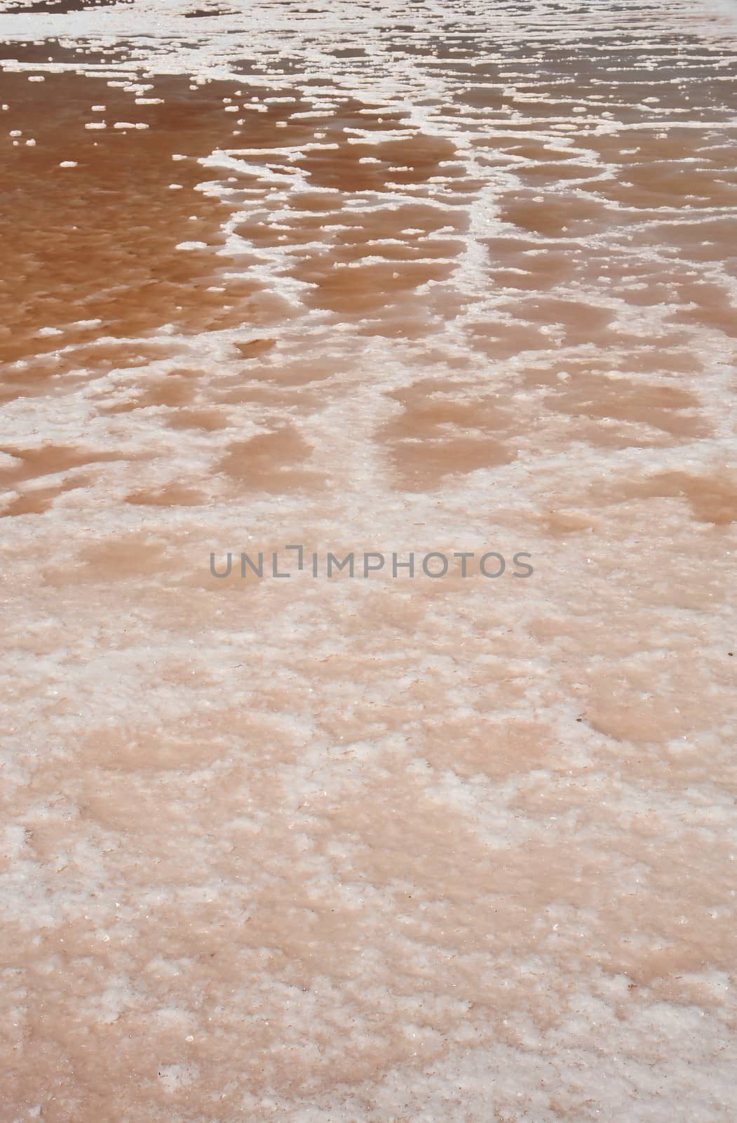 Texture of saline marshes of cousine salt production in Tavira, Ria Formosa, Algarve, Portugal