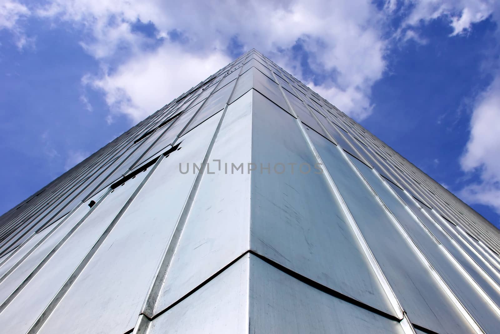 Facade of the Jewish museum in Berlin (Germany), project of the architect Daniel Libeskind