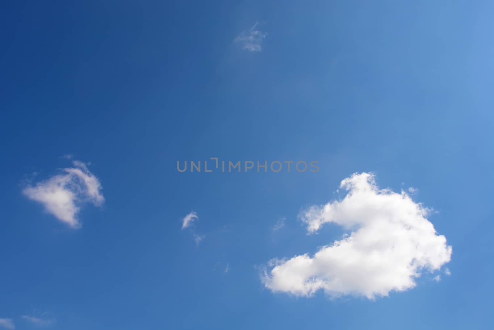 clouds on the blue sky background