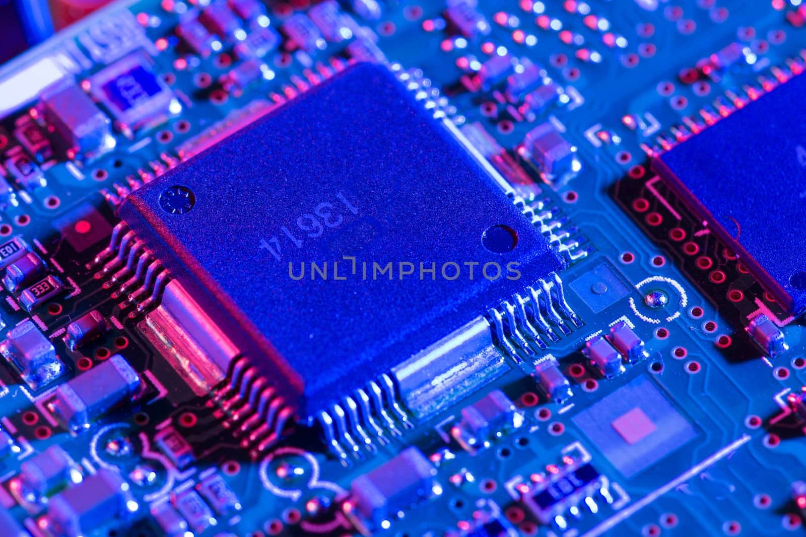 Circuit board closeup