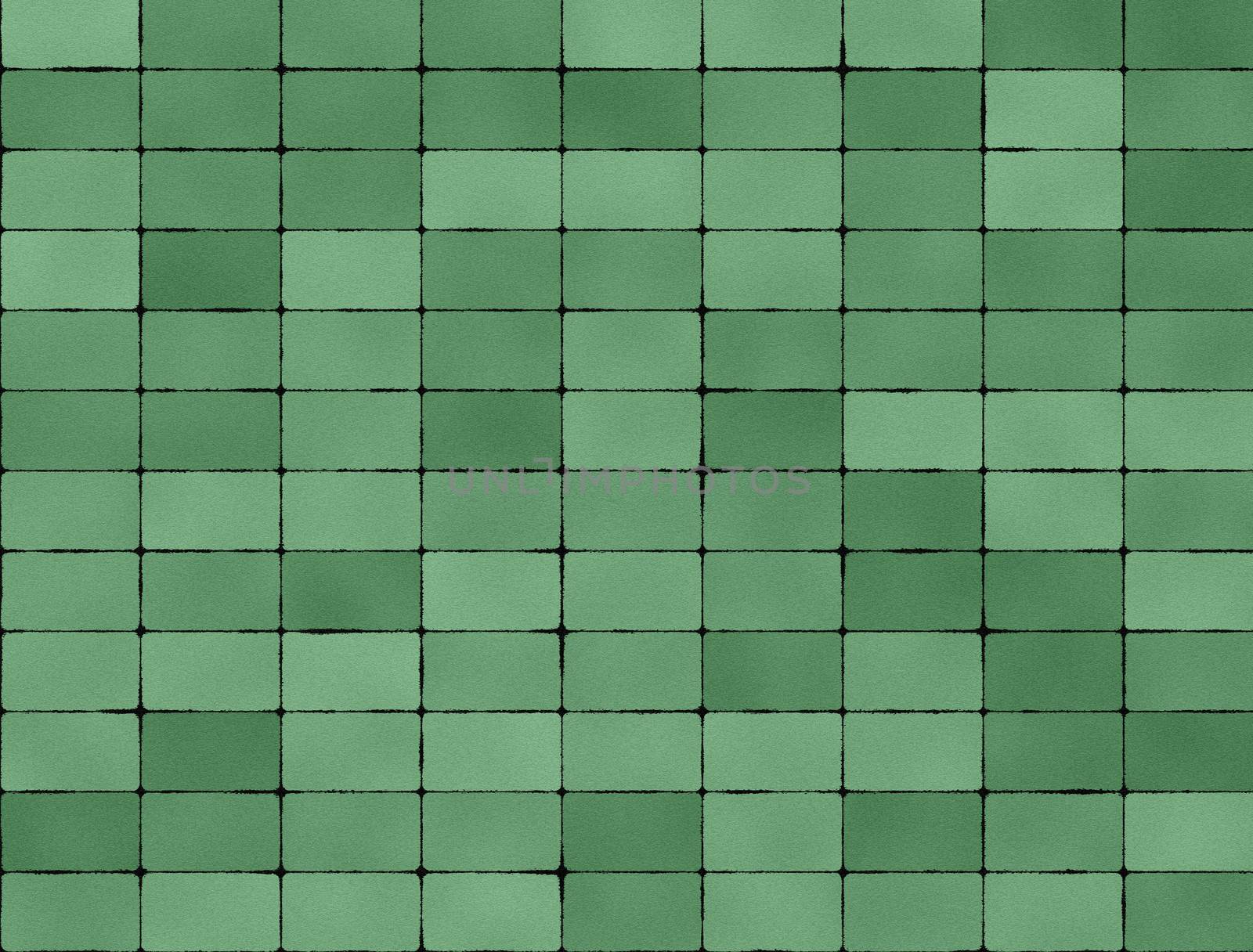 Seamless texture of green tiles by sfinks