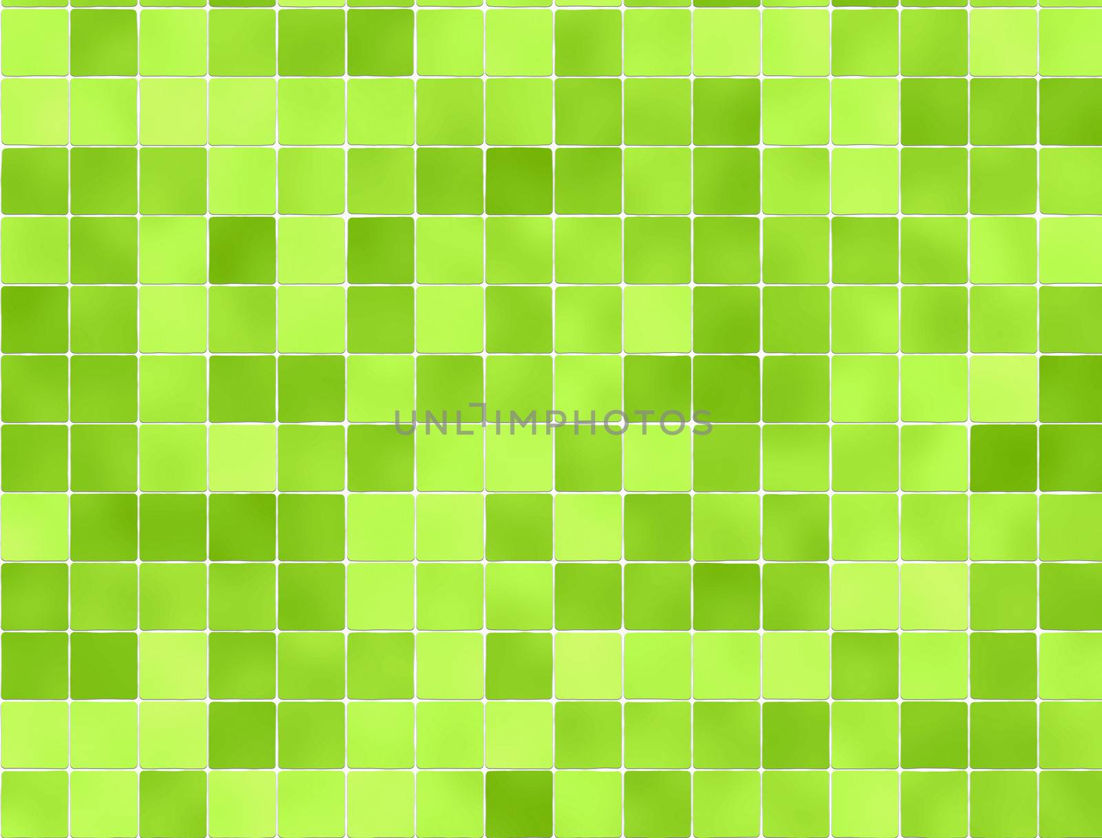 Green tiles wall covering