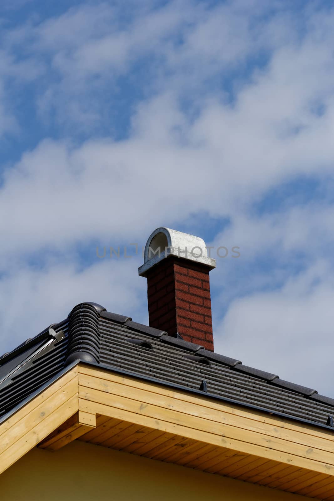 chimney on the roof