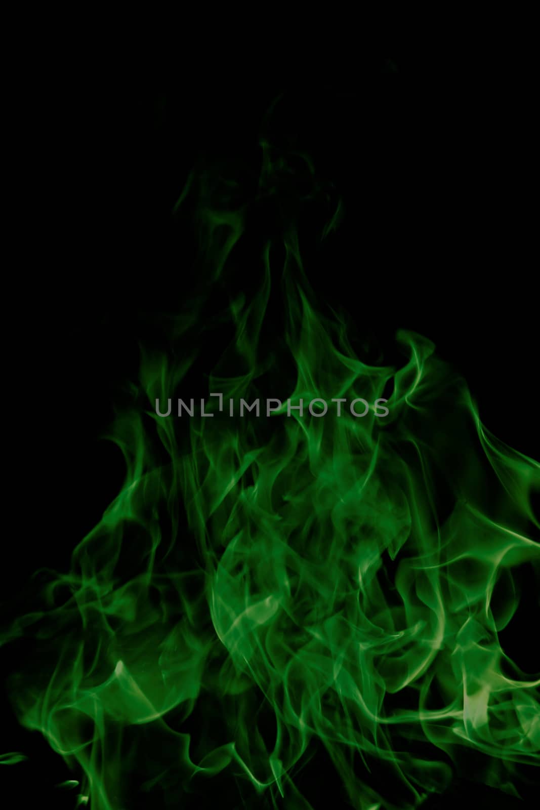 green fire on black background by NagyDodo