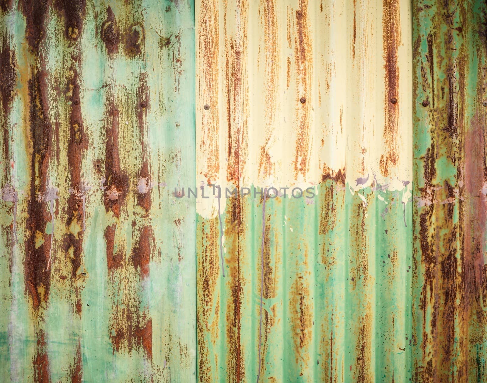 Old galvanized steel