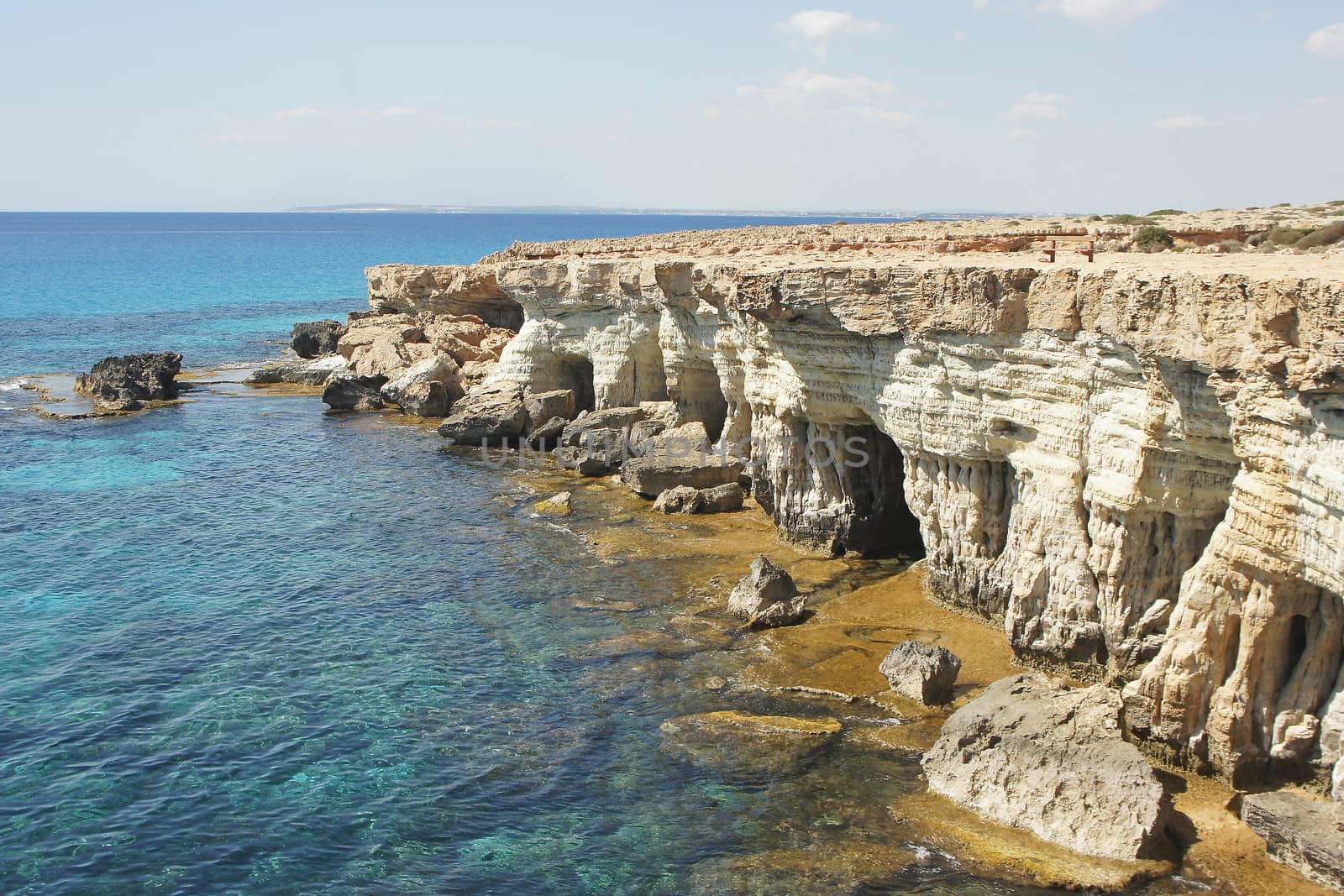 Sea Caves, Cape Greko, Ayia Napa, Cyprus, Europe by alfotokunst