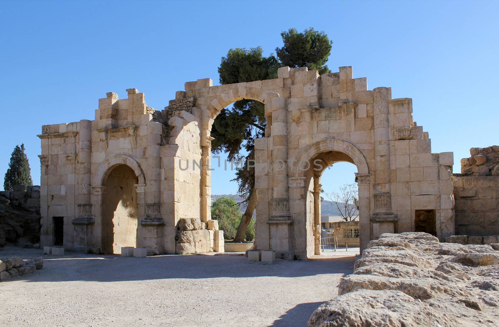 Ruins of the Greco-Roman city of Gerasa. Ancient Jerash, in Jordan.