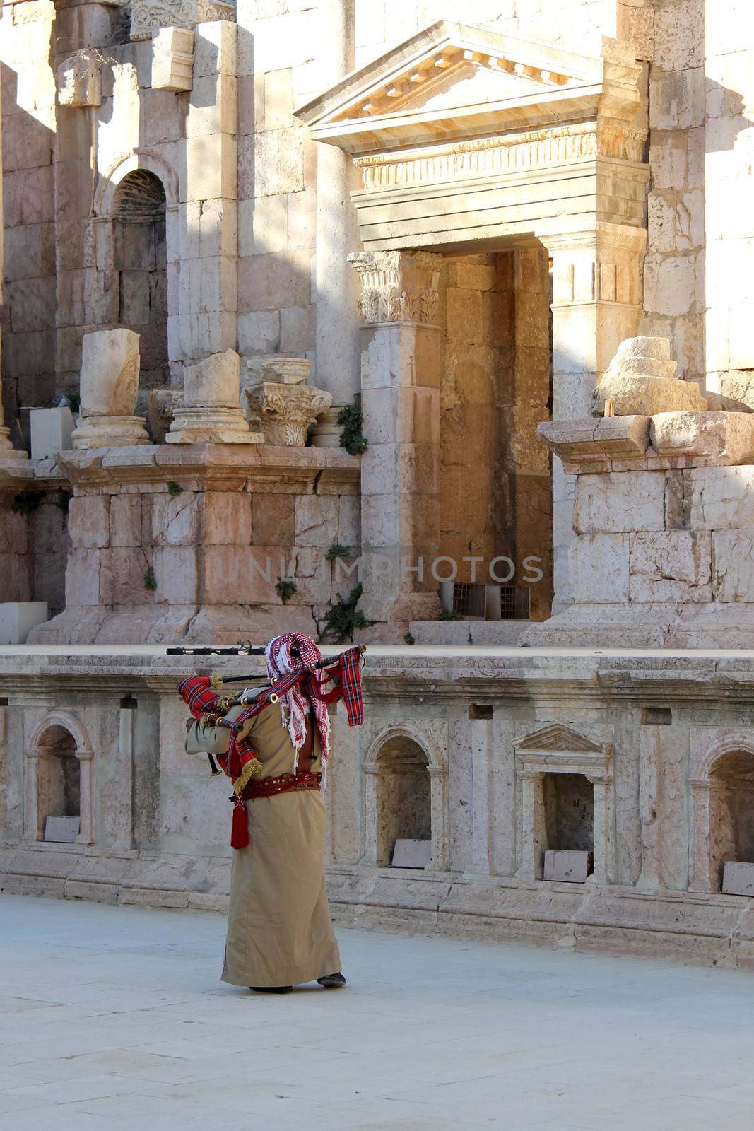 Ruins of the Greco-Roman city of Gerasa. Ancient Jerash, in Jordan.