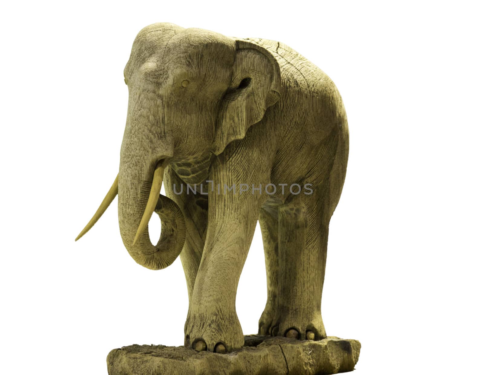 antique elephant wood model handmade