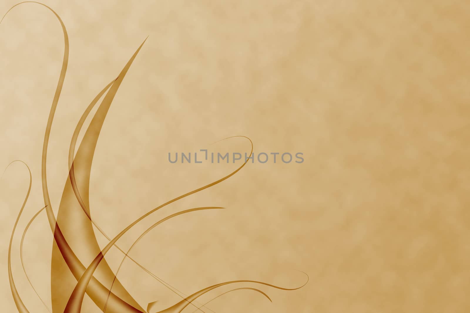 abstract with wavy and curve yellow background